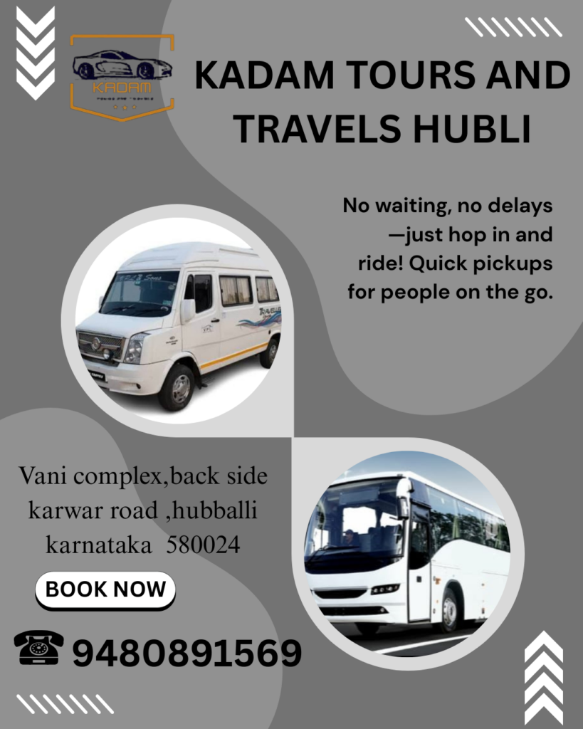 Mini Buses in Hubli – Affordable & Comfortable Group Travel with Kadam Tours and Travels Hubli